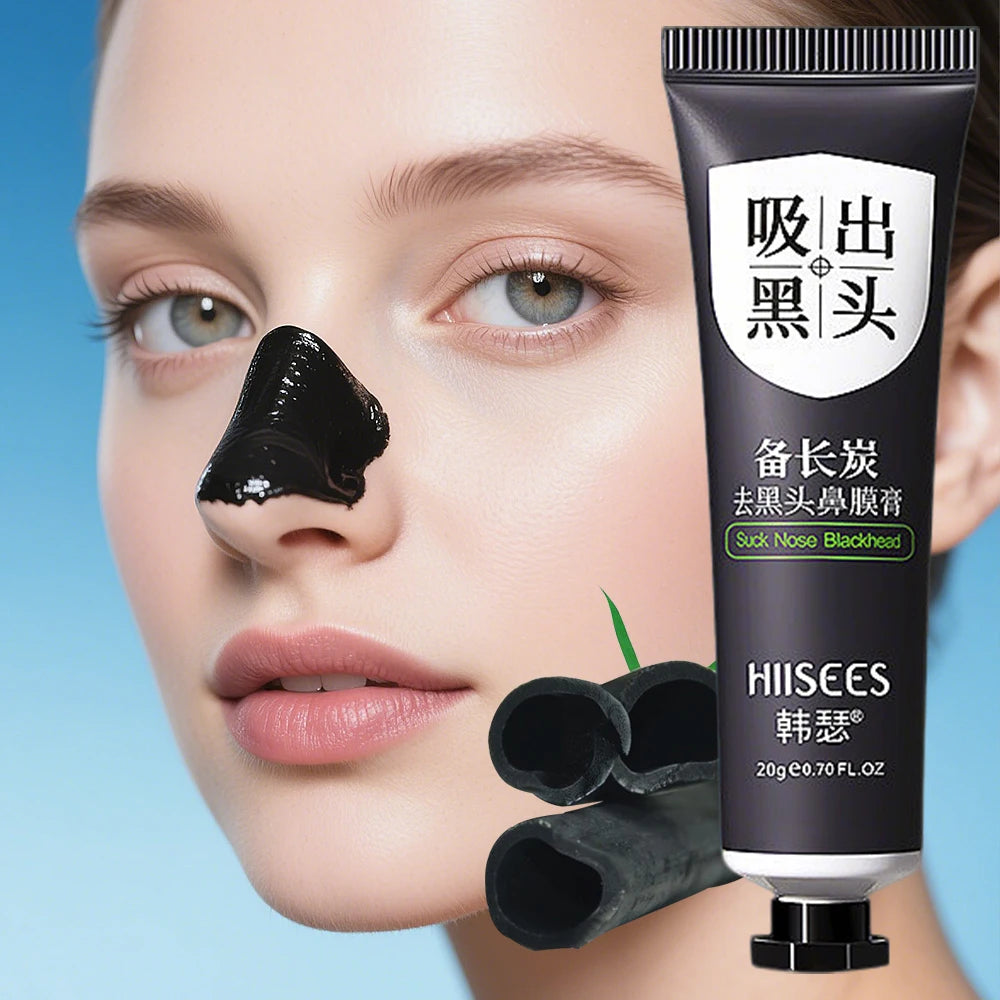 Blackhead Facial Mask Shrink Pores Black Head Removal Cream Deep Cleaning Oil-Control Nose Black Dots Brighteing Care Skin