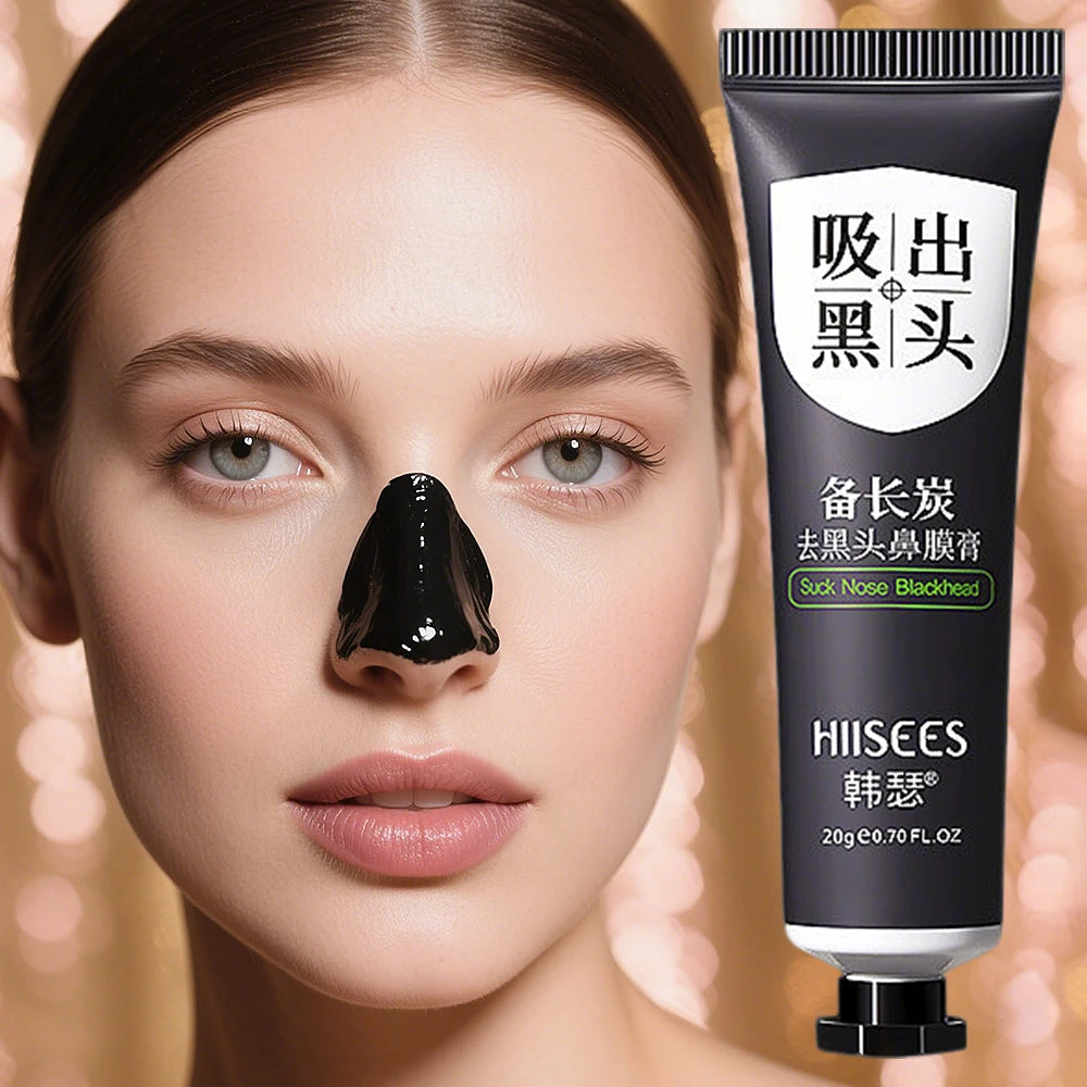 Blackhead Facial Mask Shrink Pores Black Head Removal Cream Deep Cleaning Oil-Control Nose Black Dots Brighteing Care Skin